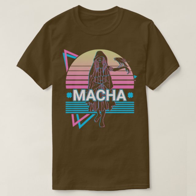 Camiseta Macha Irish Goddese Antiga mitologia Celta Retro (Frente do Design)