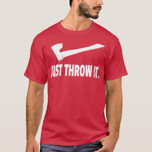 Camiseta machado jogando para jogá-lo design branco