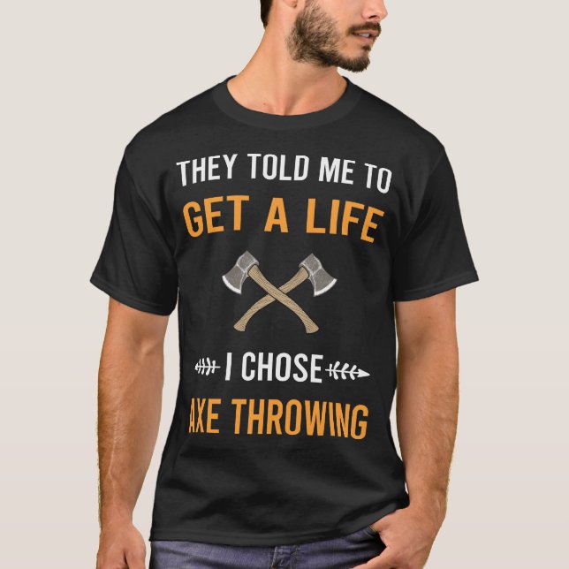 Camiseta Machados de Arremesso de Pegue a Vida (Frente)