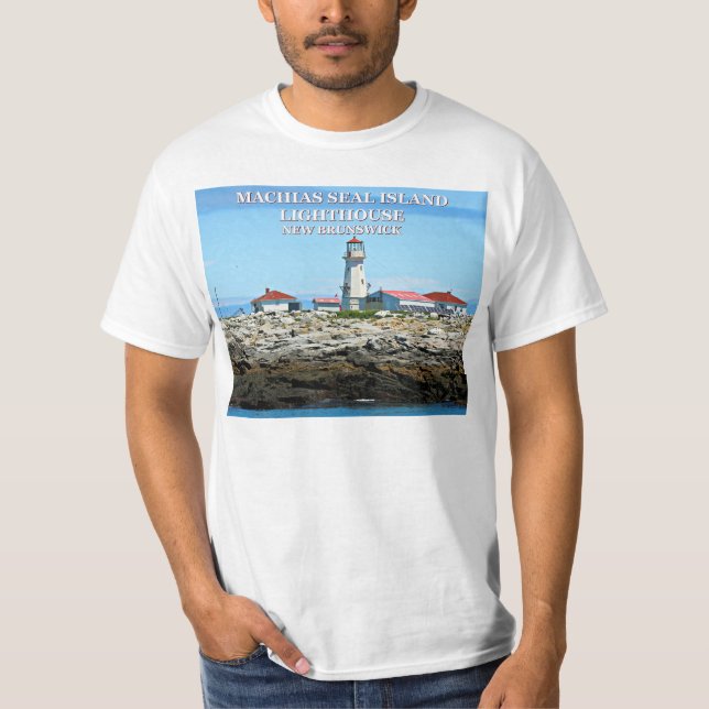 Camiseta Machias Seal Island Lighthouse, New Brunsw T-Shirt (Frente)