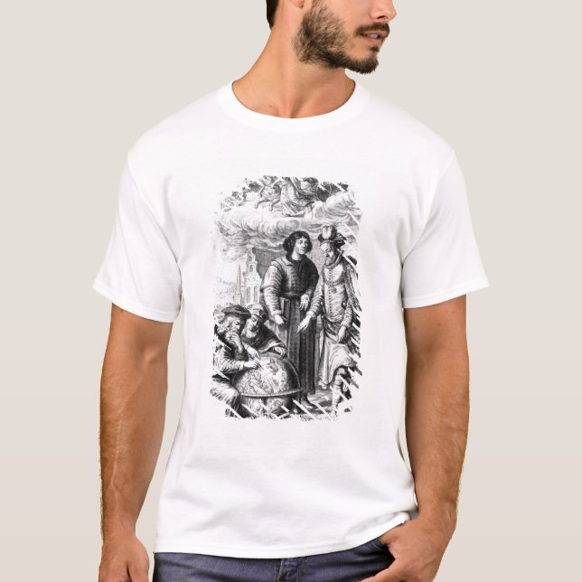 Camiseta "Machina Coelestis" por Johannes Hevelius, (Frente)