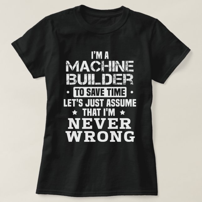 Camiseta Machine Builder (Frente do Design)