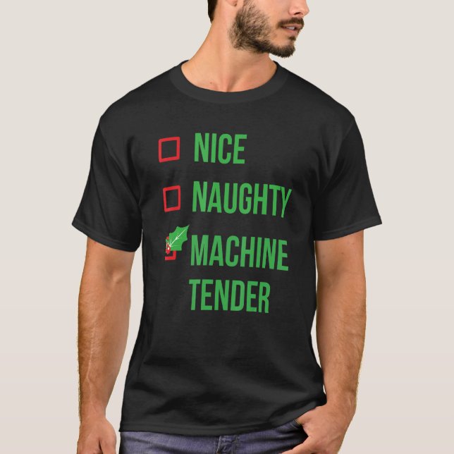 Camiseta Machine Tender Funny Pajama Natal (Frente)