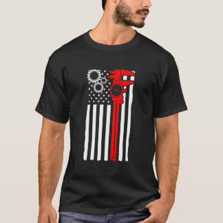 Camiseta Machinist Flag Tools Cnc Machine Operator Machinin