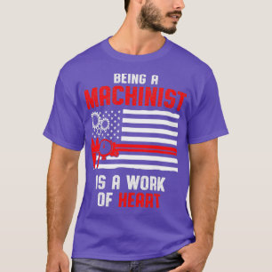 Camiseta Machinist Heart Machine Operator Machining