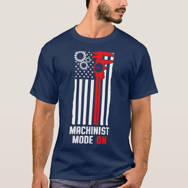 Camiseta Machinist Mode Machine Operator Machine (Frente)
