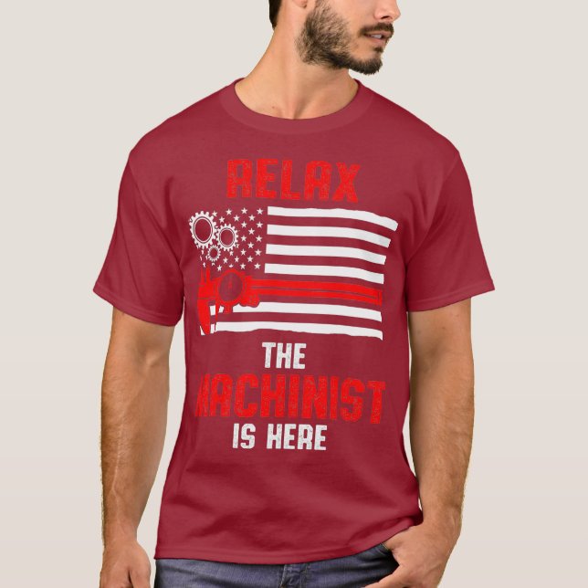 Camiseta Machinist Relax Machine Operador (Frente)