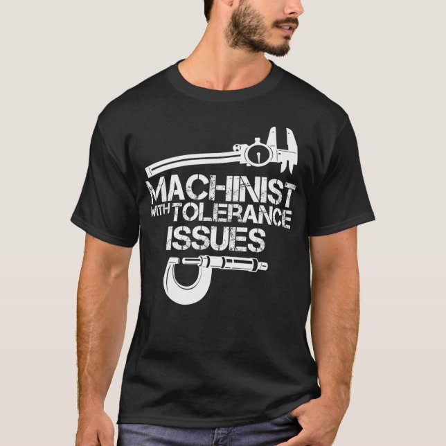 Camiseta Machinista com problemas de tolerânciaCamisa machi (Frente)