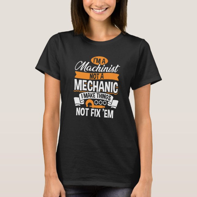 Camiseta Machinista De Macaco E Engenheiro Humor Cnc Machin (Frente)