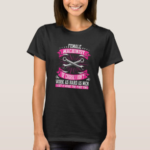 Camiseta Machinista Feminino Cnc