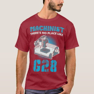 Camiseta Machinista Não Há Lugar Como O Engraçado Códig