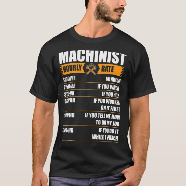 Camiseta Machinista vai G84 até Cnc 2 de M8 (Frente)