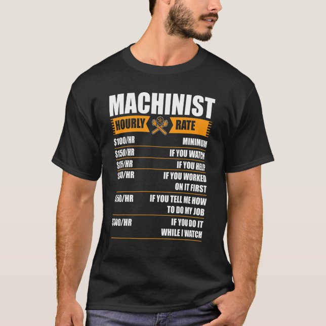 Camiseta Machinista vai G84 até Cnc 2 de M8 (Frente)