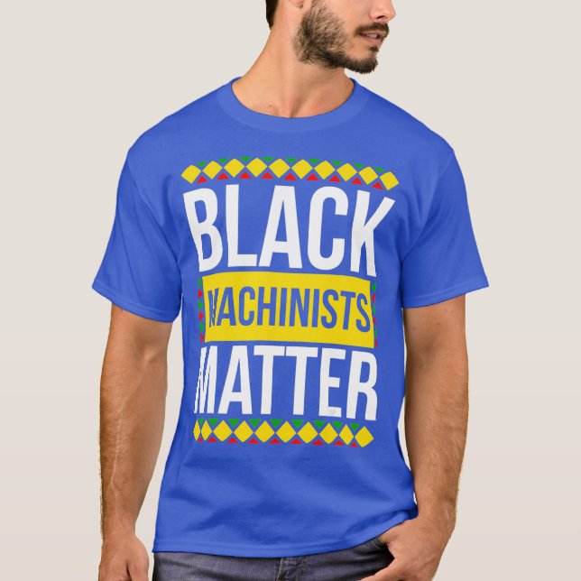 Camiseta Machinistas africanos do Mês da História Negra (Frente)