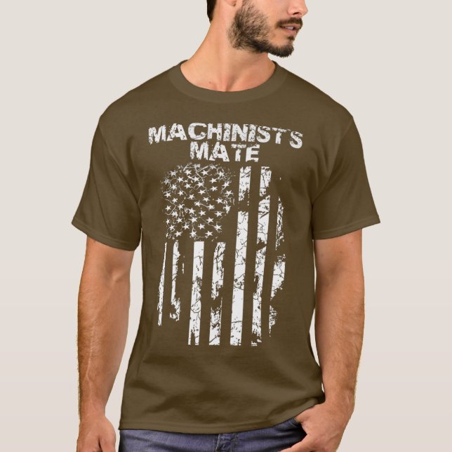 Camiseta Machinistas comemorativos Premium militares (Frente)