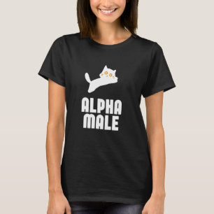 Camiseta Macho Alfa Meme de Gatinho Engraçado Amante de Gat