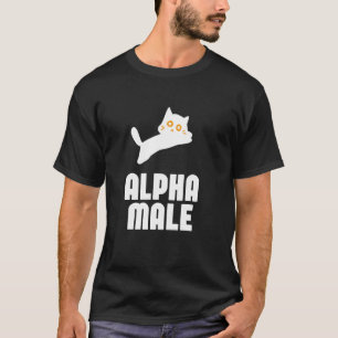 Camiseta Macho Alfa Meme de Gatinho Engraçado Amante de Gat