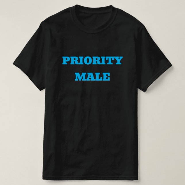 CAMISETA MACHO PRIORITÁRIO - (Frente do Design)
