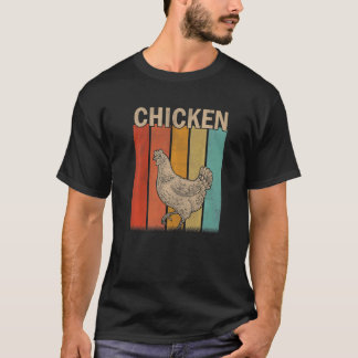 Camiseta Machos de frango descuidados Mulheres Miúdas Pinto