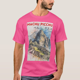 Camiseta Machu Picchu - Arte Japonesa