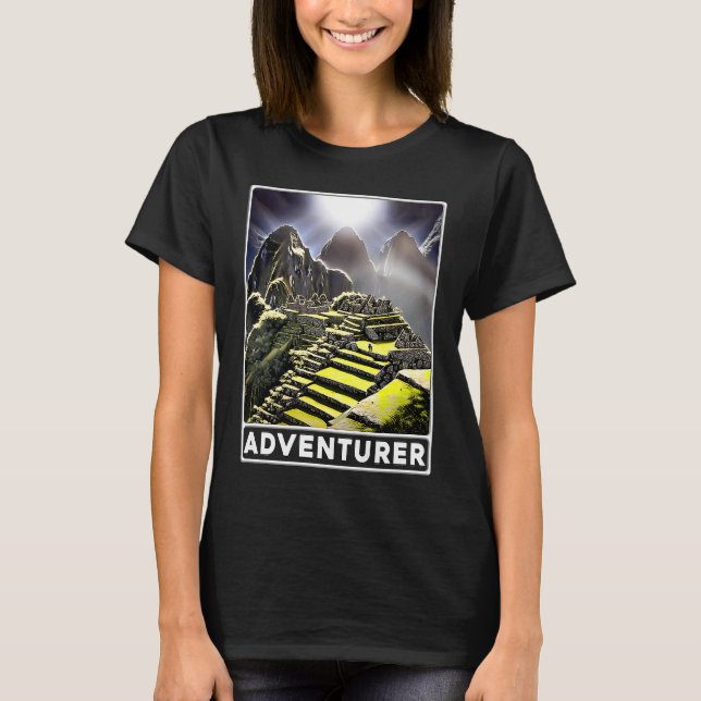 Camiseta Machu Picchu Cordillera Peru Adventurer (Frente)