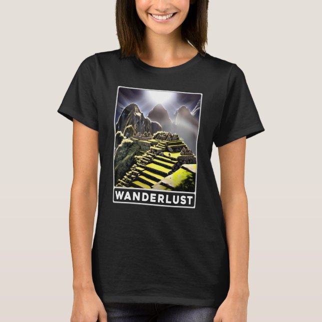 Camiseta Machu Picchu Cordillera Peru Wanderlust (Frente)