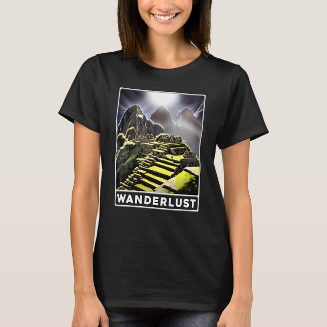 Camiseta Machu Picchu Cordillera Peru Wanderlust (Frente)