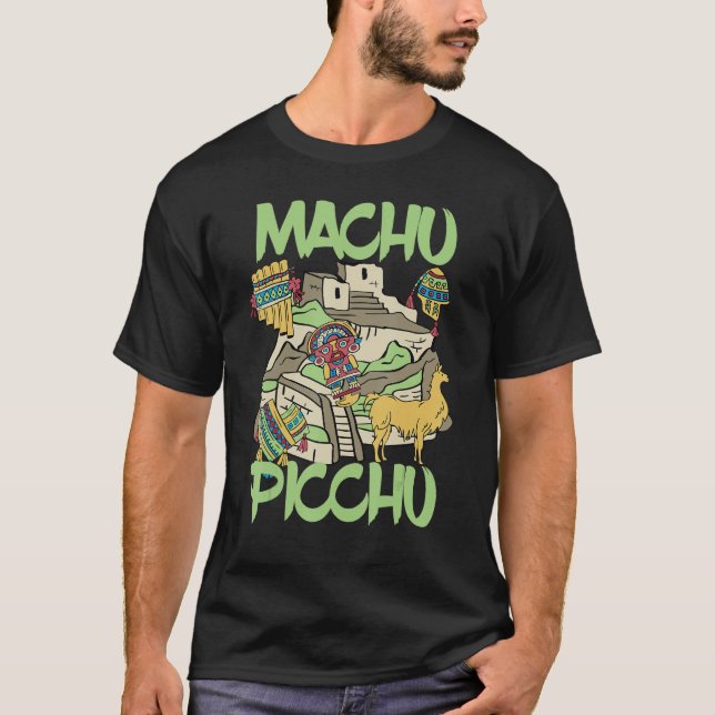 Camiseta Machu Picchu Inca Peru Souvenir Ruined city South  (Frente)