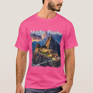 Camiseta Machu Picchu mistérios antigos