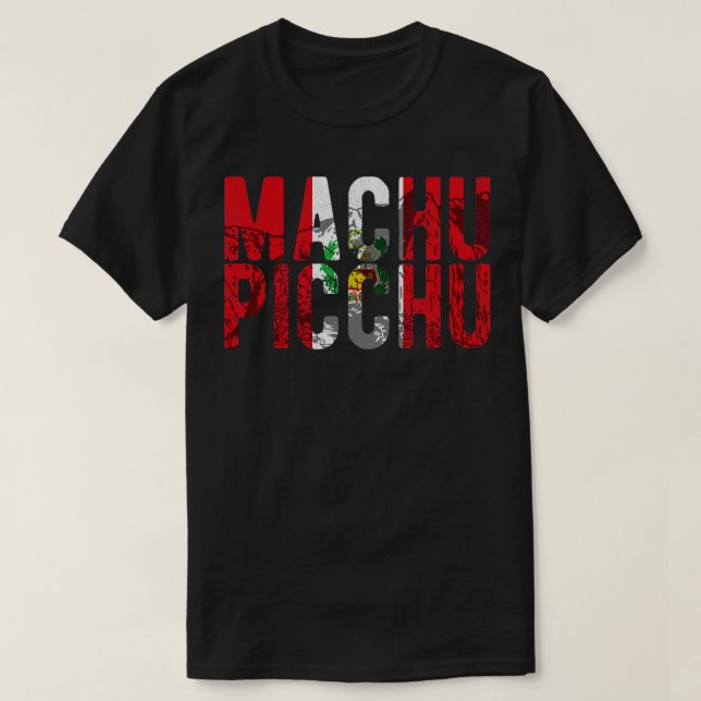 Camiseta Machu Picchu Peru Flag Inca Gift (Frente do Design)