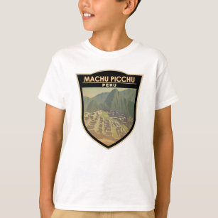 Camiseta Machu Picchu Peru Viagem Art Vintage