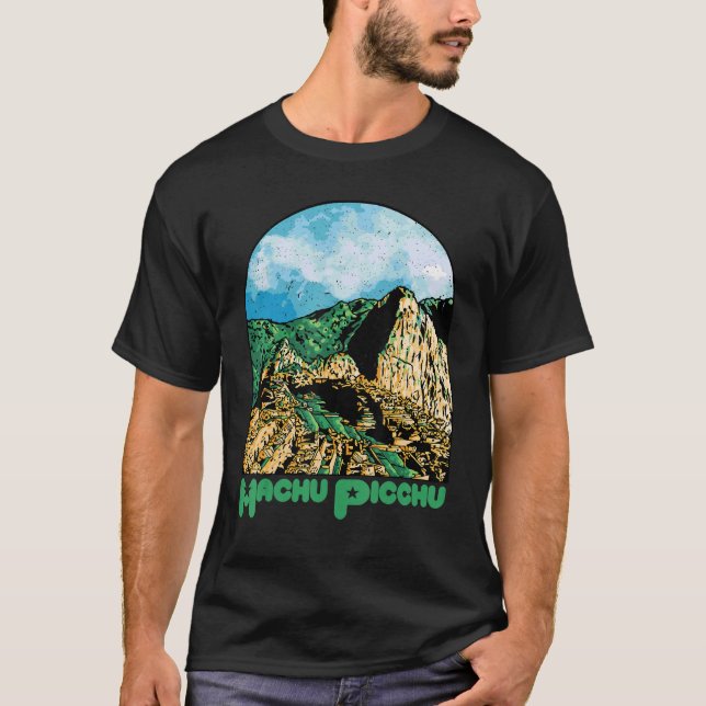 Camiseta Machu Picchu Souvenir Peru Ruined city South Ameri (Frente)