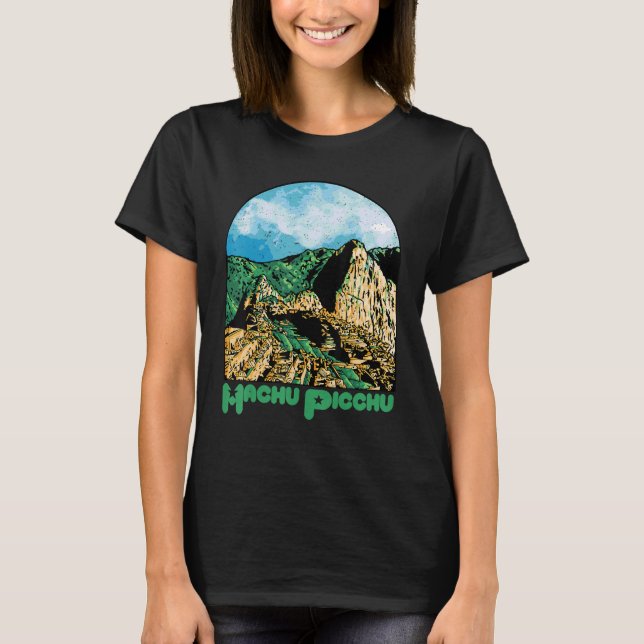 Camiseta Machu Picchu Souvenir Peru Ruined city South Ameri (Frente)