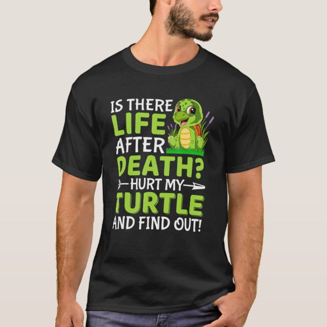 Camiseta Machuque Minha Tartaruga E Descubra A Tartaruga Do (Frente)