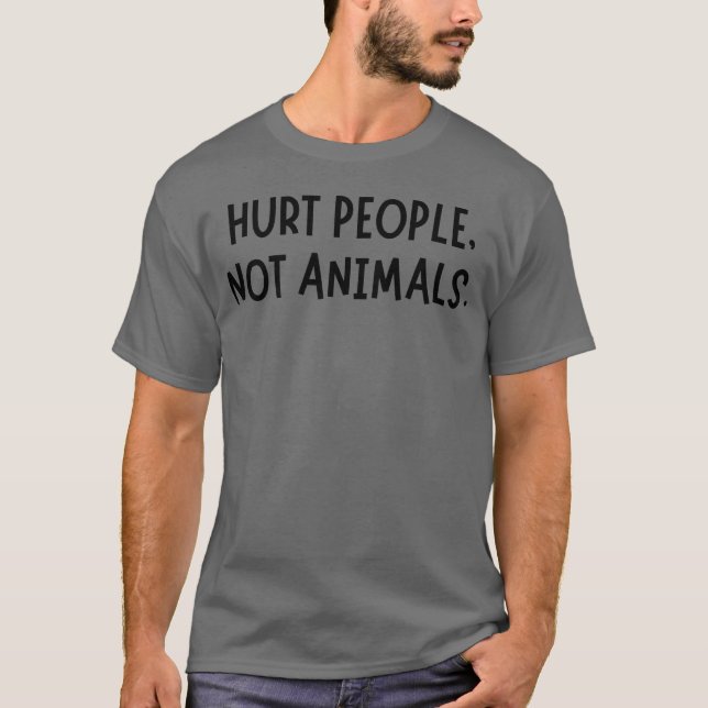 Camiseta MACHUQUE PESSOAS NÃO ANIMAIS garoto (Frente)