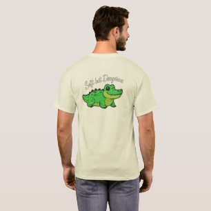 Camiseta Macio mas Perigoso - Crocodilo de Desenho Animado 