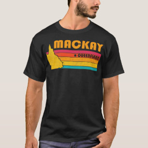 Camiseta Mackay Queensland Vintage angustiou Souvenir