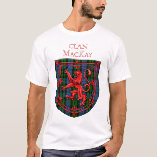 Camiseta MacKay Tartan Scottish Plaid Lion Rampant