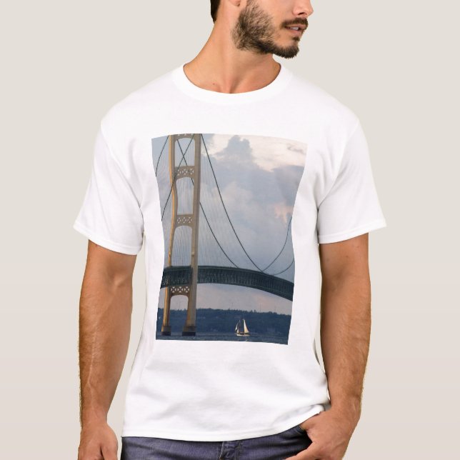 Camiseta Mackinac Bridge, Michigan, EUA (Frente)