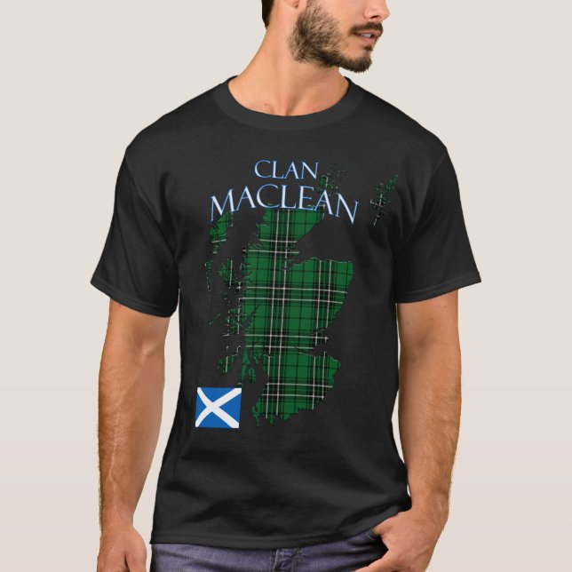 Camiseta MacLean Scottish Clan Tartan Scotland (Frente)