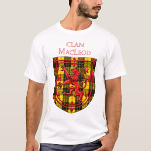 Camiseta MacLeod Tartan - Xadrez escocesa - Rampant