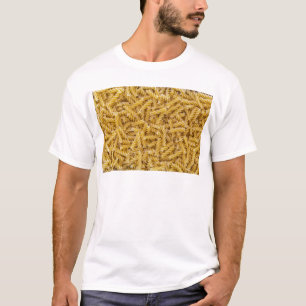 Camiseta Macmacro da massa fusilli como estrutura de fundo