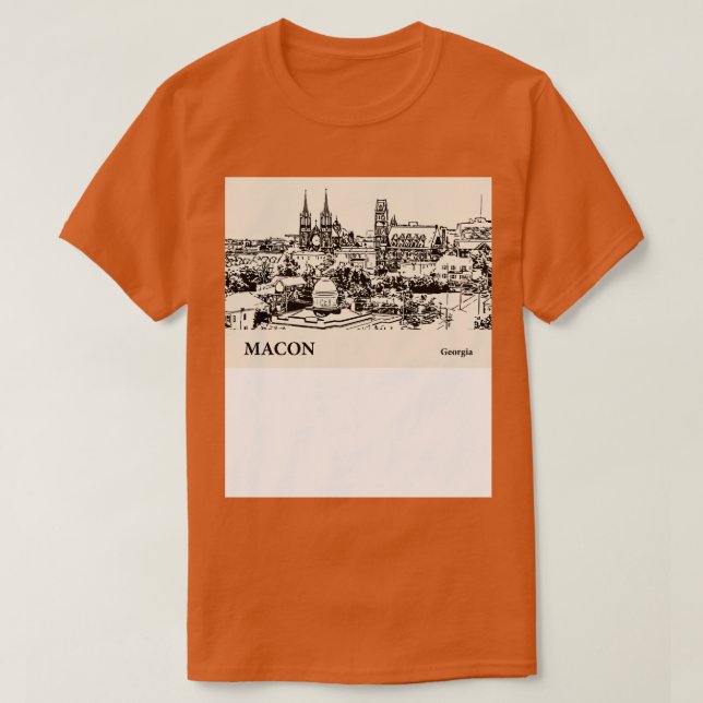 Camiseta Macon Georgia TShirt 1 (Frente do Design)