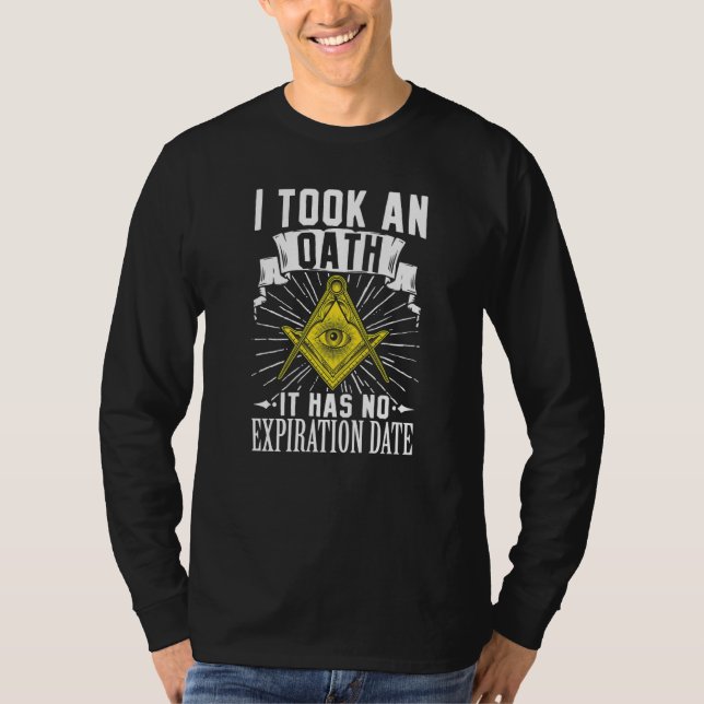 Camiseta Maçônico Maçonaria Fraternal Esquadro Compasso Eu  (Frente)