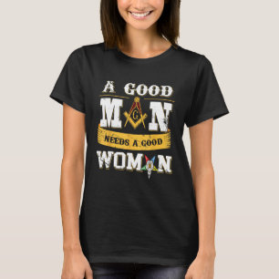Camiseta Maçons Um Bom Homem Precisa De Uma Boa Mulher OES