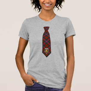 Camiseta Macpherson Tartan Necktie T-Shirt com Crachá