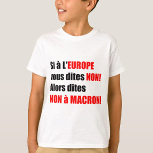 Camiseta MACRON = Enfant de blanc de mondialização
