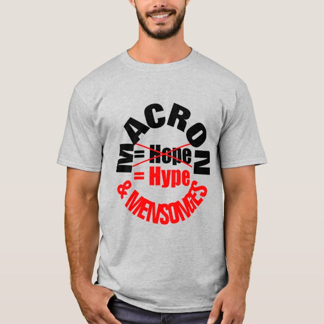 Camiseta MACRON Hype and Lie MENSONGES Button (Frente)