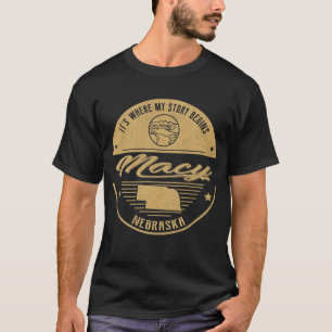Camiseta Macy Nebraska É onde minha história começa
