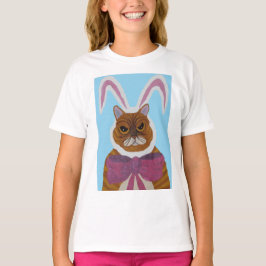 Camiseta Mad Cat in Bunny Ears Easter 